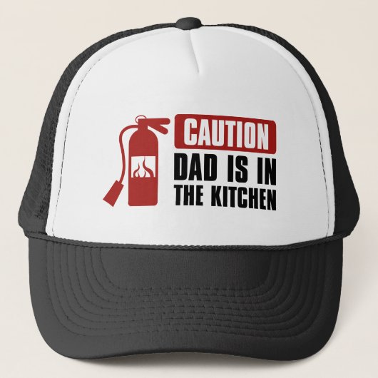 Pas op Papa Is In De Keuken Trucker Pet (Voorkant)