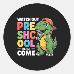 Pas Op Peuterspeelzaal Ik Kom Aan Ronde Sticker