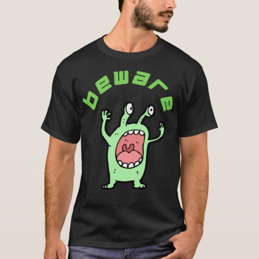 Pas op voor aliens t-shirt (Voorkant)