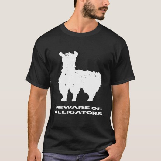 Pas op voor Alligators Llama T-shirt (Voorkant)