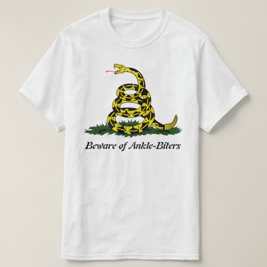 Pas op voor ankle-Biters T-shirt (Design voorkant)