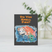 Pas op voor Big Fish #170306 Briefkaart (Staand voorkant)