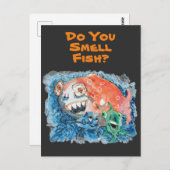 Pas op voor Big Fish #170306 Briefkaart (Voorkant / Achterkant)