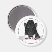 Pas op voor Black Panther! Magneet (Voorkant / Achterkant)