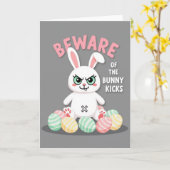 Pas op voor Bunny Kicks Nep Gouden Kaart (Gele Bloem)