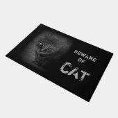 Pas op voor Cat Doormat Deurmat (Schuin)
