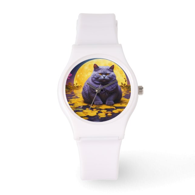 Pas op voor Cat Lover Horloge (Voorkant)