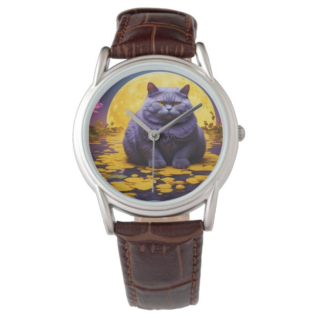 Pas op voor Cat Lover Horloge (Voorkant)