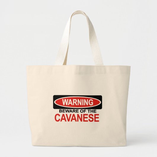 Pas op voor Cavanese Grote Tote Bag (Voorkant)