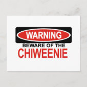 Pas op voor Chiweenie Briefkaart (Voorkant)