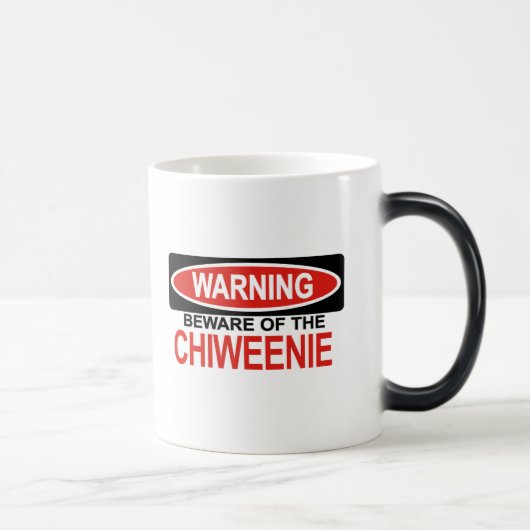 Pas op voor Chiweenie Magische Mok (Rechts)