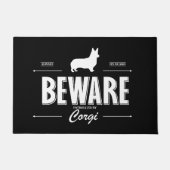 Pas op voor Corgi (Pembroke) Doormat Deurmat (Voorkant)