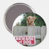 Pas op voor Cute Yorkie Magneet (Voorkant / Achterkant)