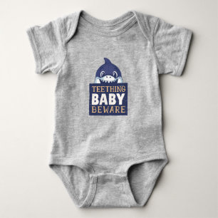 Pas op voor de Baby van het Teething Shark Romper