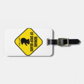Pas op voor de Beren van de Daling. Humoureuze Aus Bagagelabel (Voorkant horizontaal)