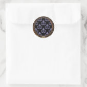 Pas op voor de Brocade Ronde Sticker (Tas)