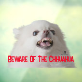 Pas op voor de Chihuahua - aanpasbaar Raamsticker (Vel 3)