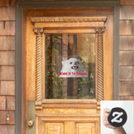 Pas op voor de Chihuahua - aanpasbaar Raamsticker