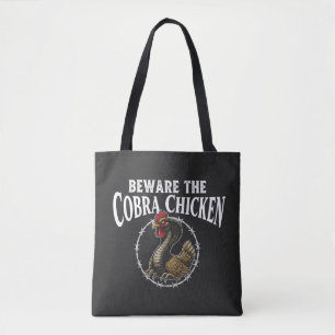 Pas Op Voor De Cobra Kip Grappige Sarcastische Mem Tote Bag