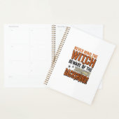 Pas Op Voor De Dachshund Halloween Heks Shirt_1 Planner (Display)