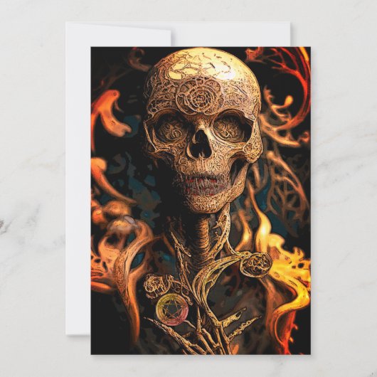 Pas op voor de Dode Halloween Kaart (Voorkant)