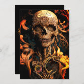 Pas op voor de Dode Halloween Kaart (Voorkant / Achterkant)