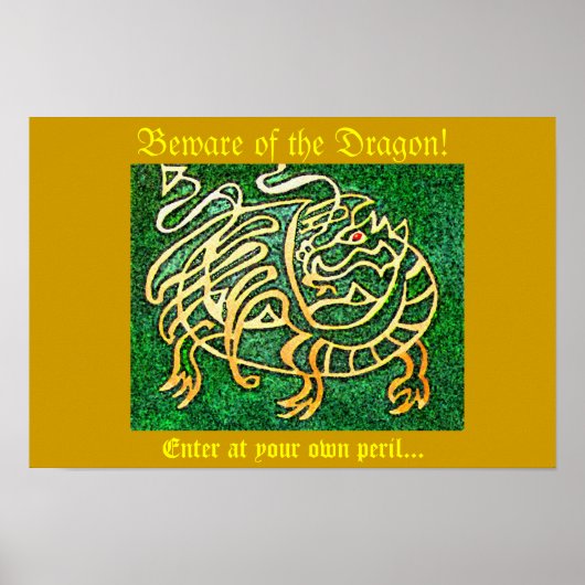 Pas op voor de Draak Poster (Voorkant)