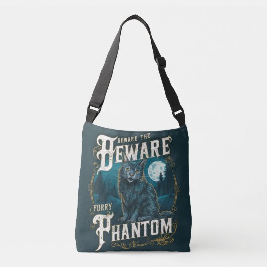 Pas op voor de Furry Ghost: A Halloween Tale Crossbody Tas (Voorkant)