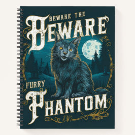 Pas op voor de Furry Ghost: A Halloween Tale Notitieboek