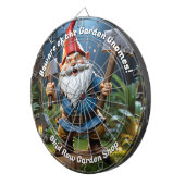 Pas op voor de Garden Gnomes Funny Dartbord (Voorkant Rechts)