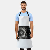 Pas op voor de hond, aangepaste petfoto schort (Gedragen)