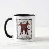 Pas op voor de hond "Cave Canem" Grieks-Romeins be Mok (Links)