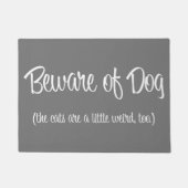 "Pas op voor de hond" Doormat Deurmat (Voorkant)