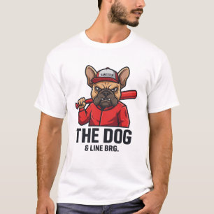 Pas op voor de hond Gangster Franse Bulldog T-shirt