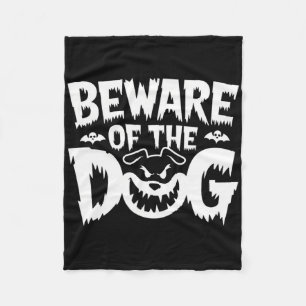 Pas op voor de hond voor mannen en vrouwen fleece deken