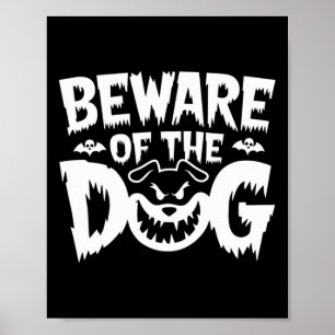 Pas op voor de hond voor mannen en vrouwen poster