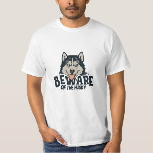 Pas op voor de Husky - Horror Movie Poster T-shirt