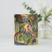 Pas op voor de Jabberwock, mijn zoon! De kaken die Briefkaart (Staand voorkant)