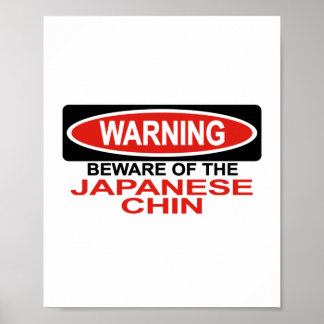 Pas op voor de Japanse Chin Poster
