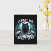 Pas Op Voor De Jolakotturinn Kerstkat IJslandse Ke Kaart (Gele Bloem)