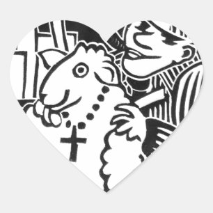 Pas op voor de kapitalisten in Sheep's Clothing Hart Sticker