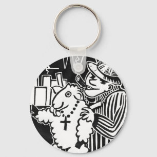Pas op voor de kapitalisten in Sheep's Clothing Sleutelhanger