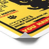 Pas op voor de kat poster (Hoek)