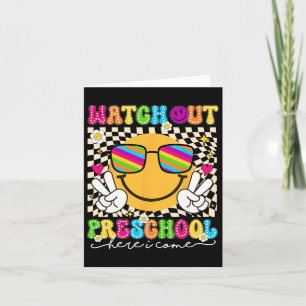 Pas op voor de kleuterschool Back to School Teache Kaart