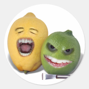 Pas op voor de Lemon Zester Ronde Sticker