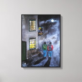 Pas op voor de Maan Schilderij van Alfred Fox Canvas Afdruk (Voorkant)