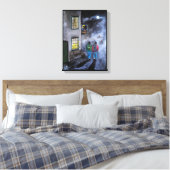 Pas op voor de Maan Schilderij van Alfred Fox Canvas Afdruk (Insitu (Slaapkamer))