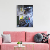 Pas op voor de Maan Schilderij van Alfred Fox Canvas Afdruk (Insitu (Woonkamer))