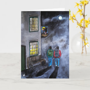 Pas op voor de Maan Schilderij van Alfred Fox Kaart