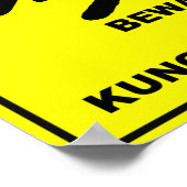 Pas op voor de meester van Kung Fu Poster (Hoek)